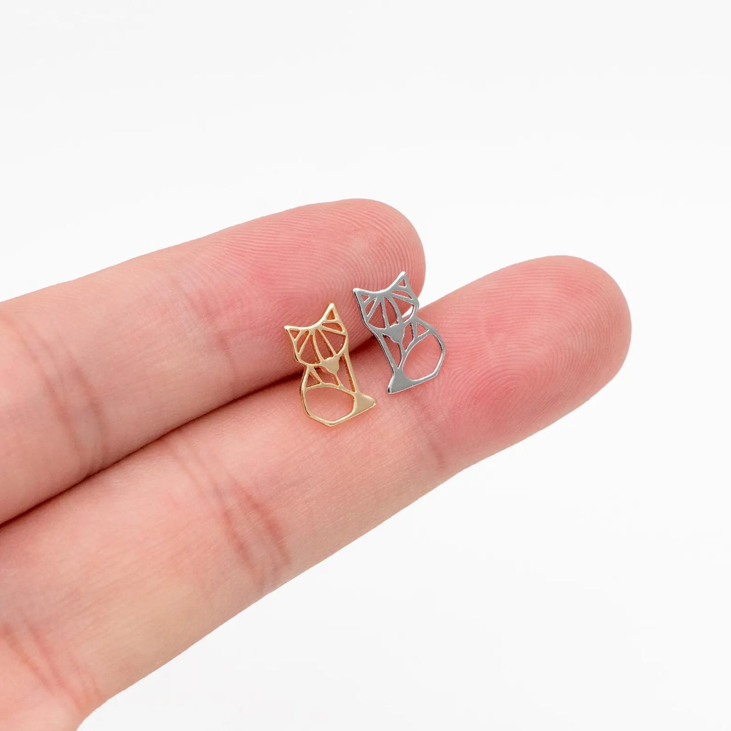 Fox // Mini Stud Earrings // Gold