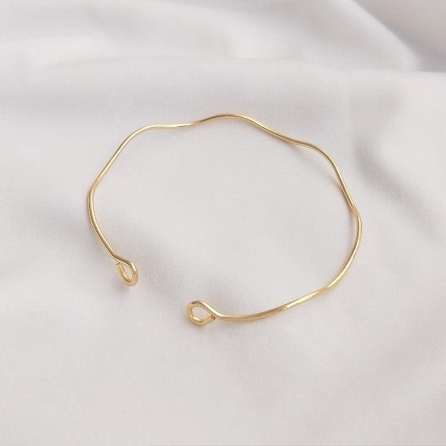 Golden Wave Minimalist Bracelet