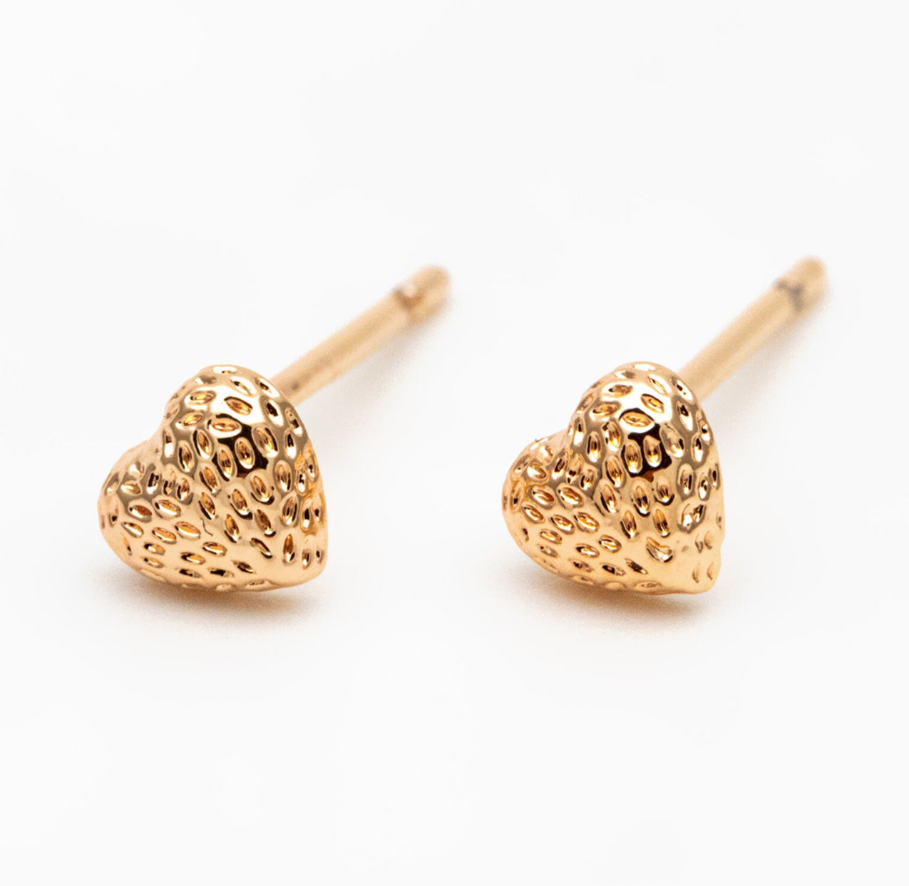 Heart // Mini Stud Earrings // Gold