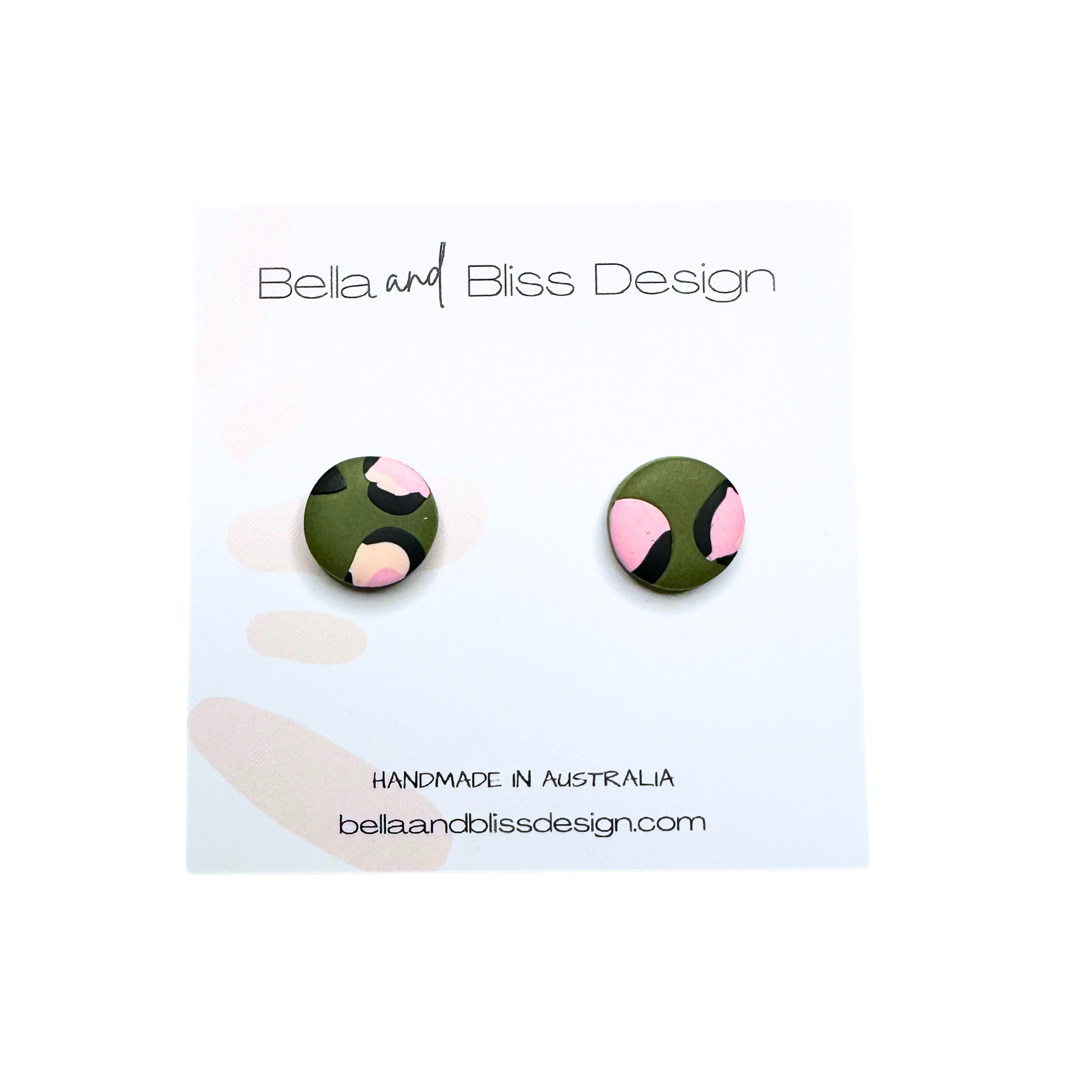 Small leopard print studs